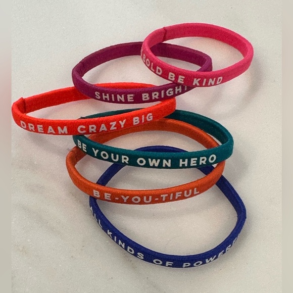 Athleta Girl Mulit Color Hair Ties Bands set of 15 - Picture 3 of 4